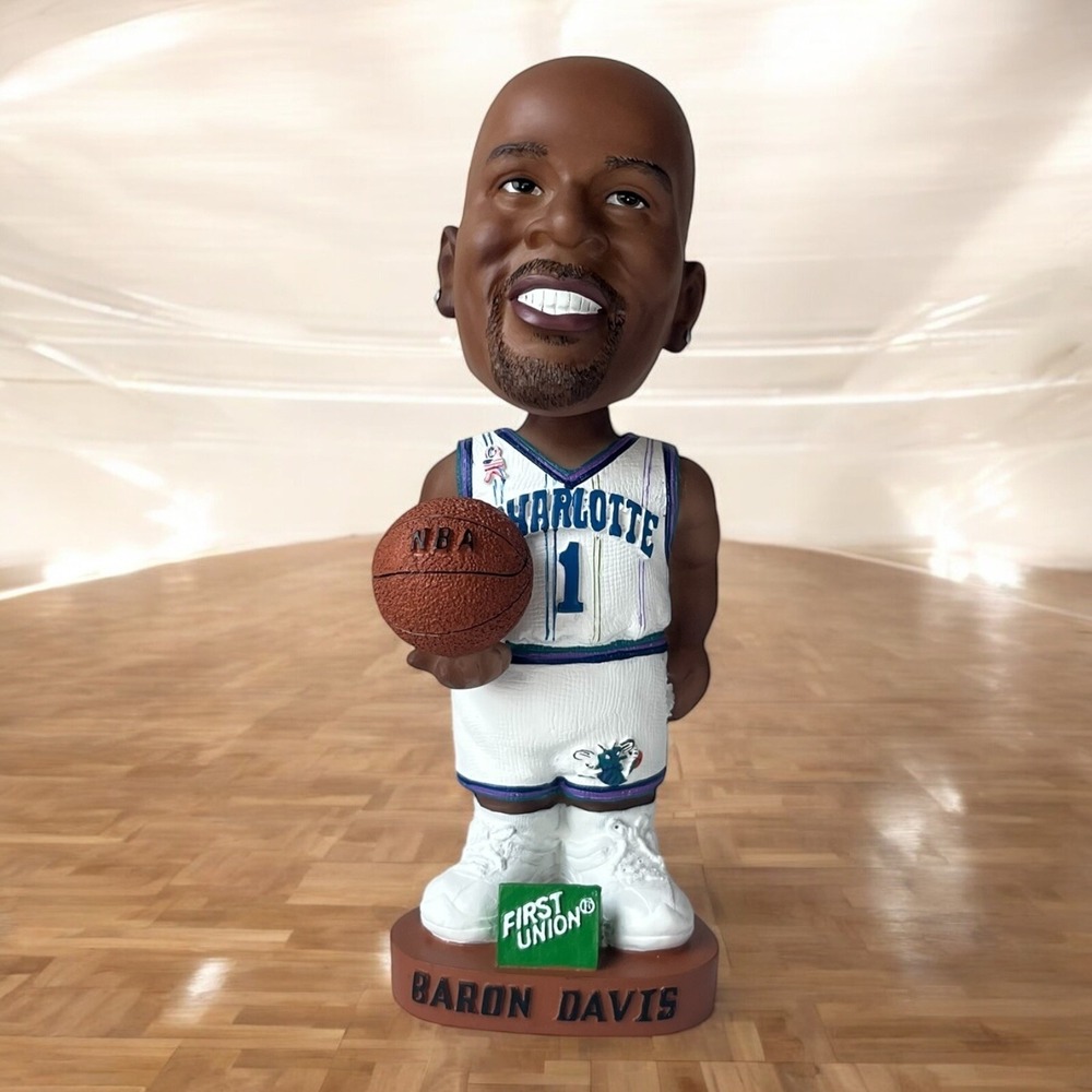 Baron Davis Bobblehead NBA Charlotte Hornets Basketball First Union